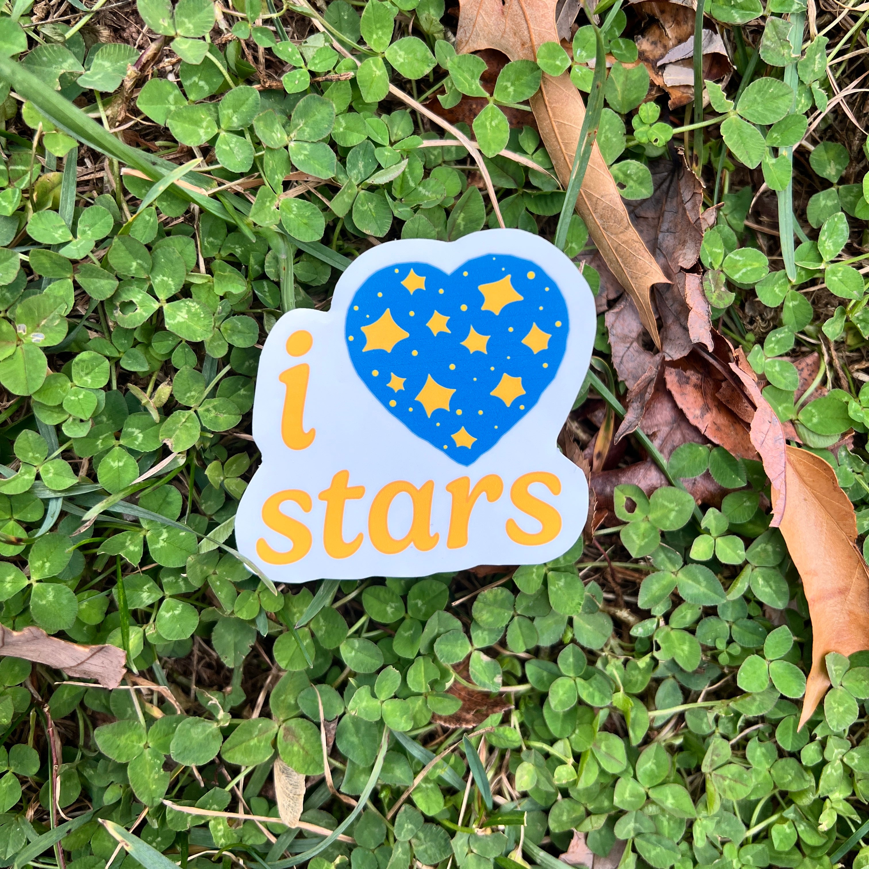 i love stars sticker