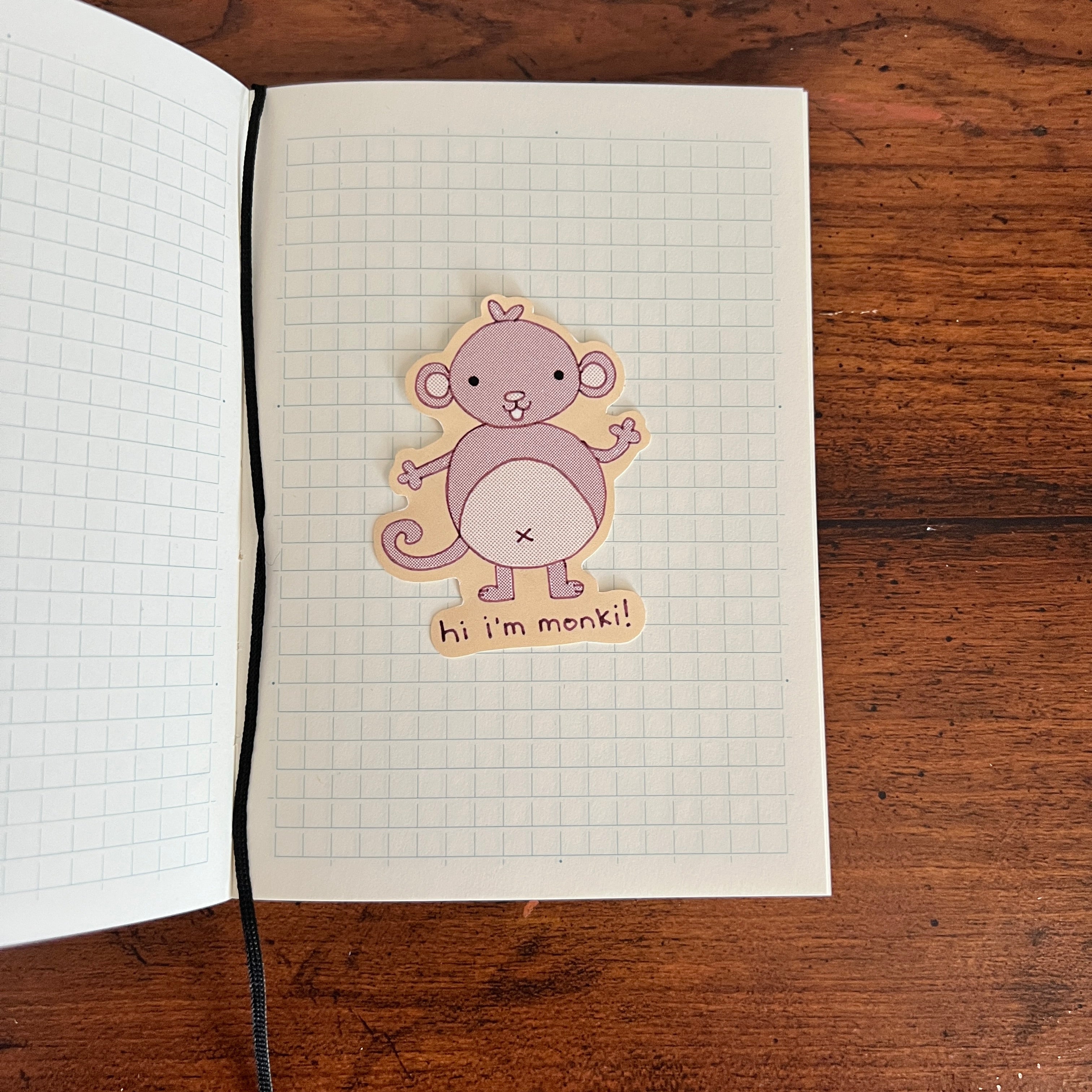 hi i’m monki sticker