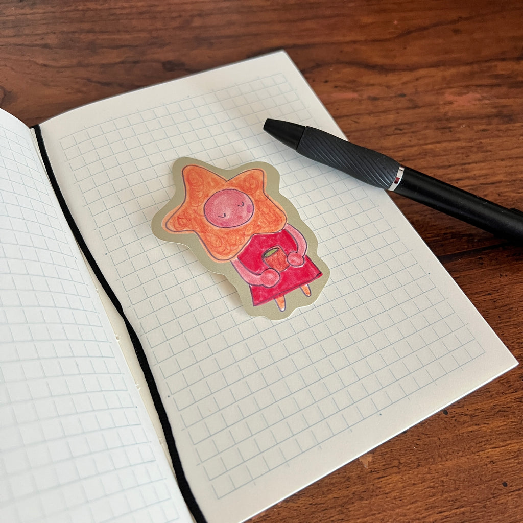 matcha starling sticker