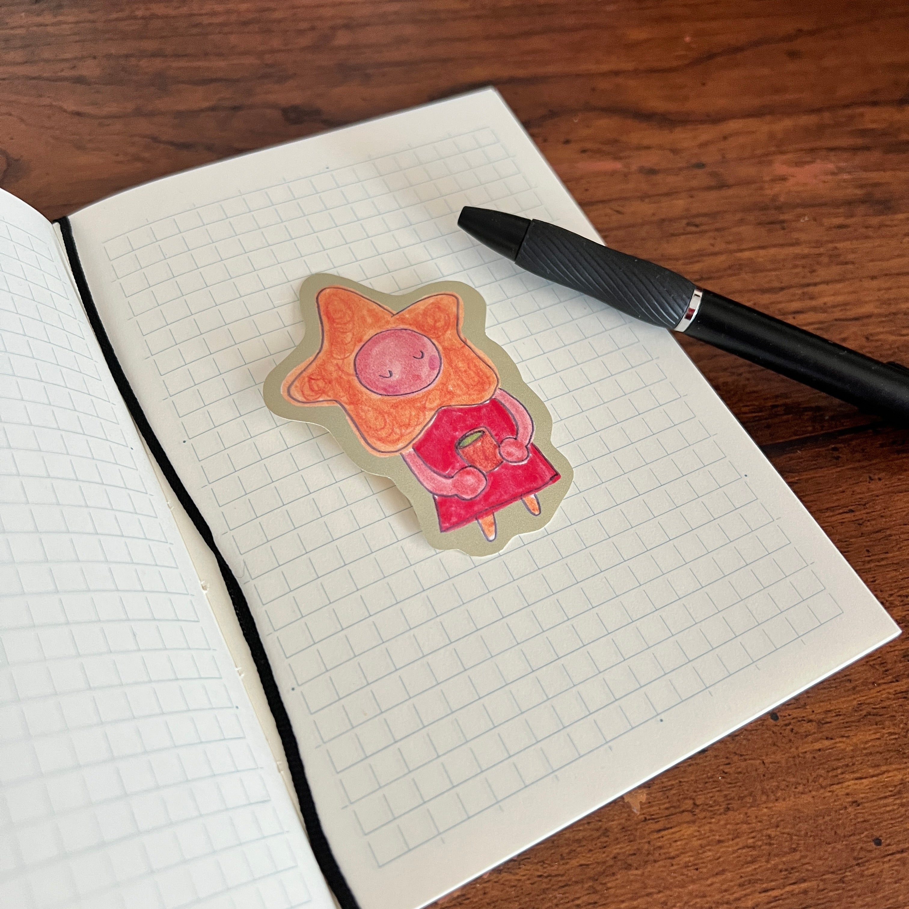 matcha starling sticker