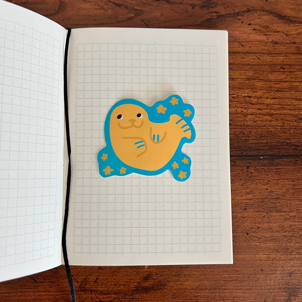 starry seal sticker