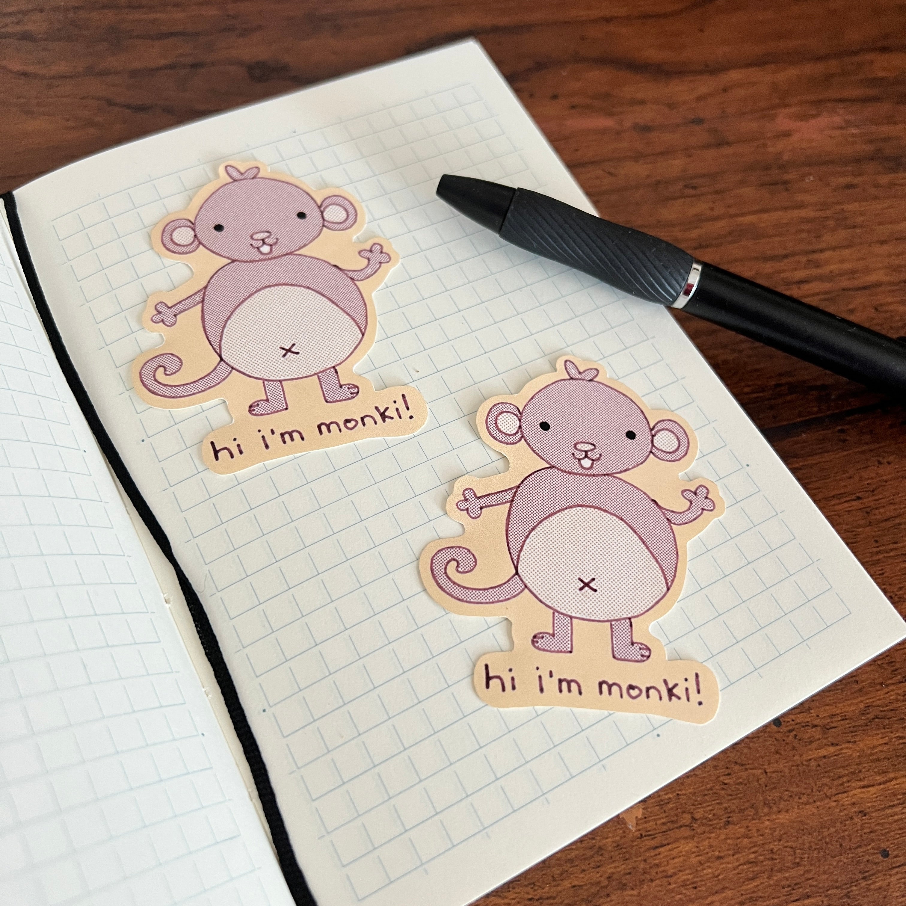 hi i’m monki sticker