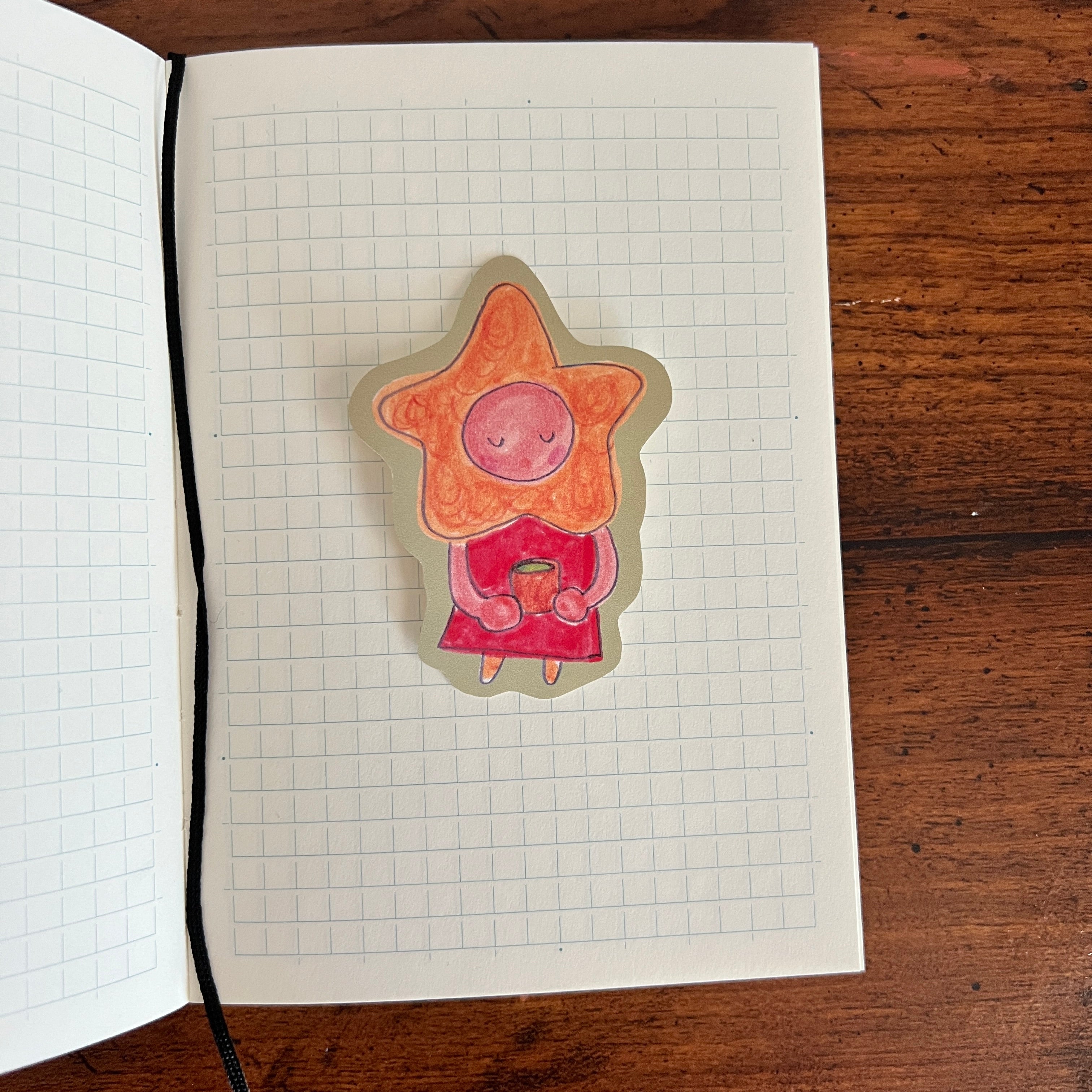 matcha starling sticker