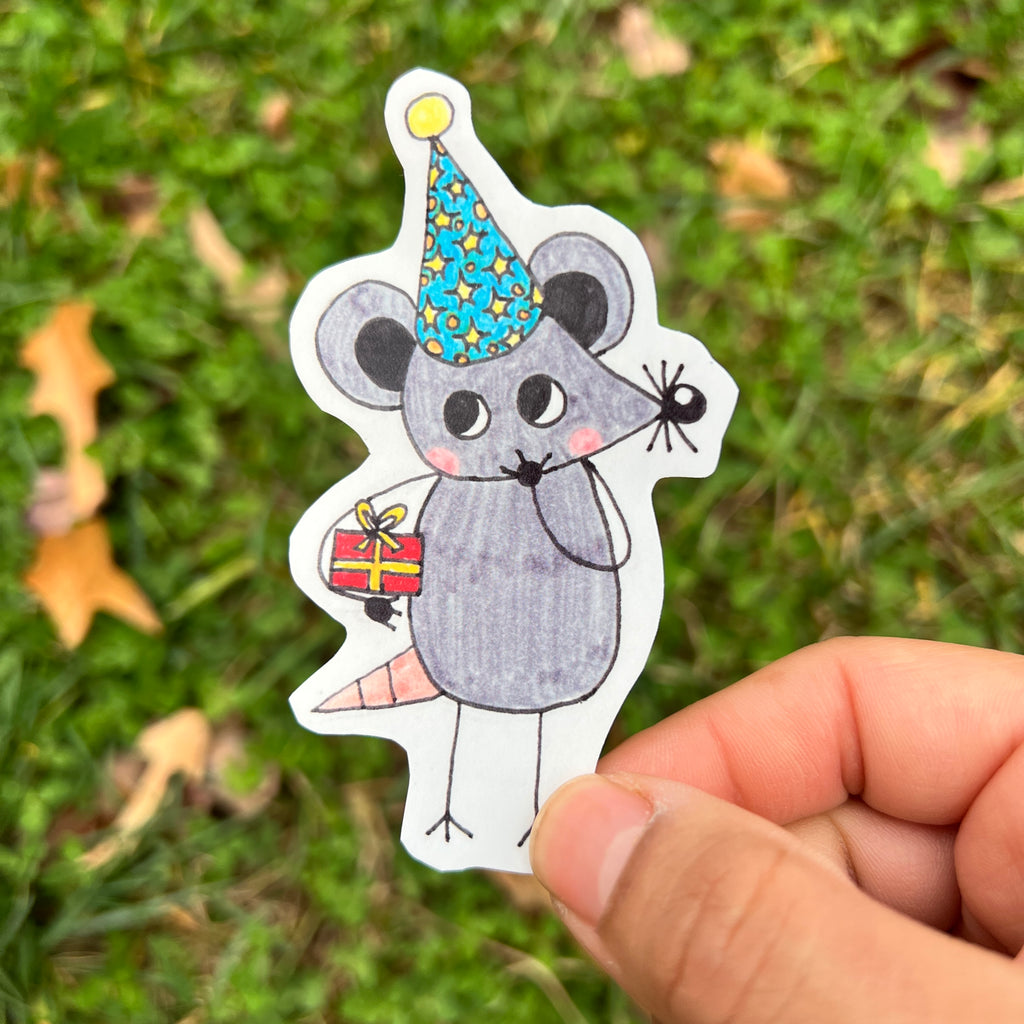 birthday surprise stickers