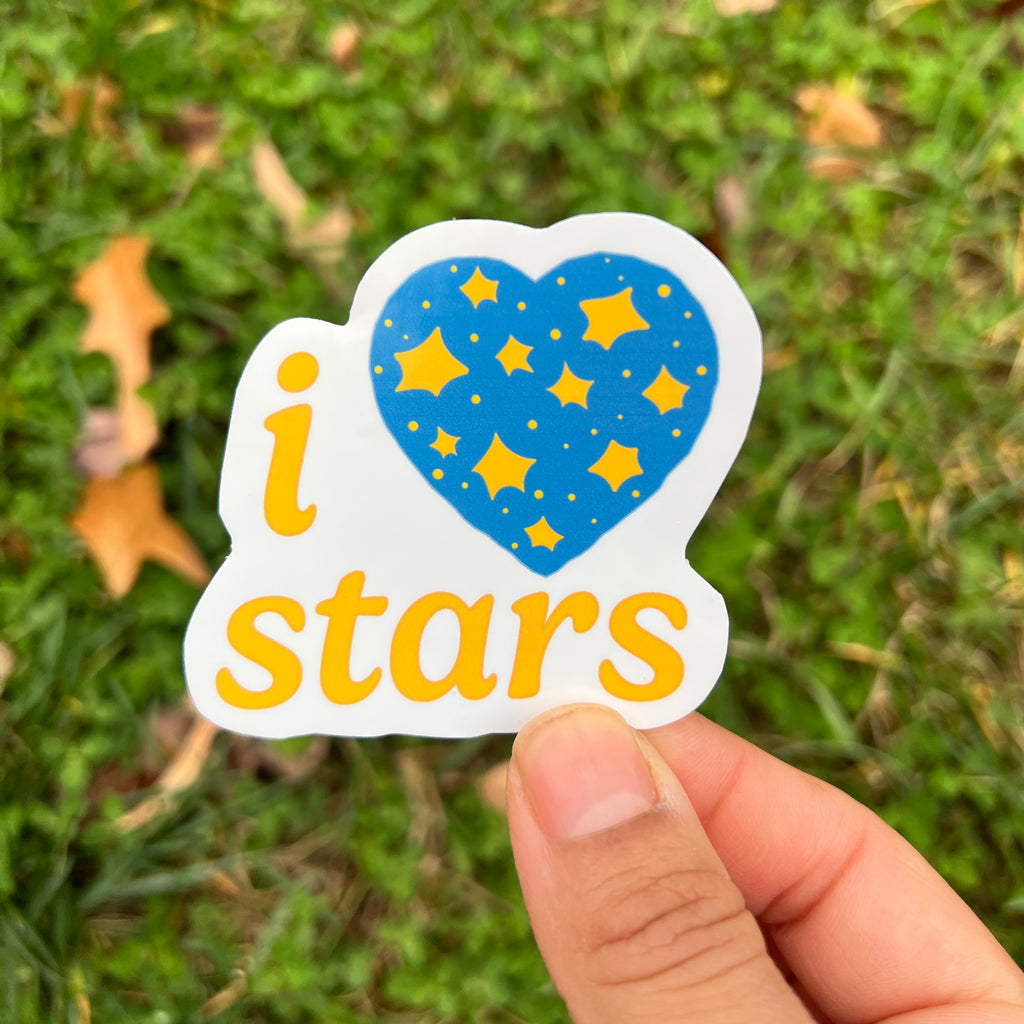 i love stars sticker