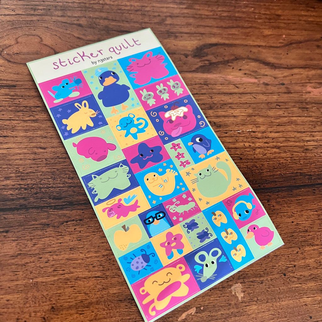 sticker quilt sticker sheet