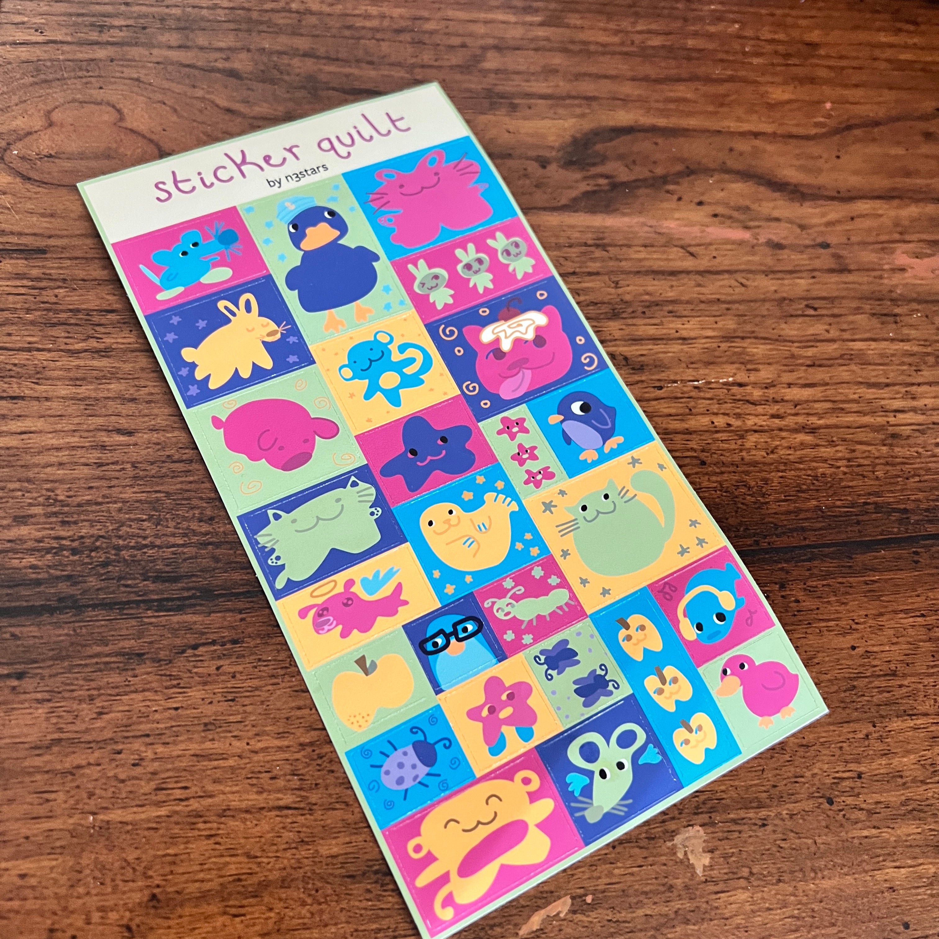 sticker quilt sticker sheet