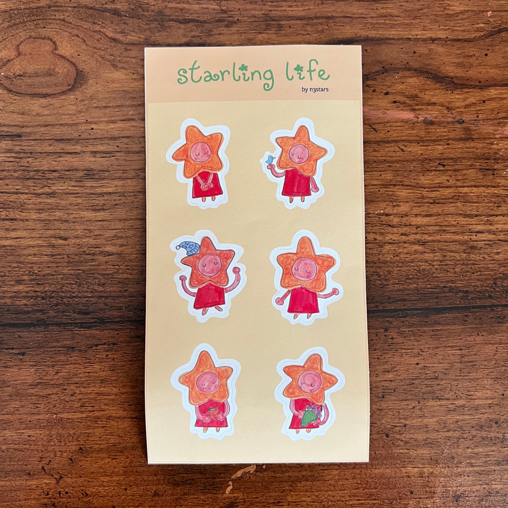 starling life sticker sheet