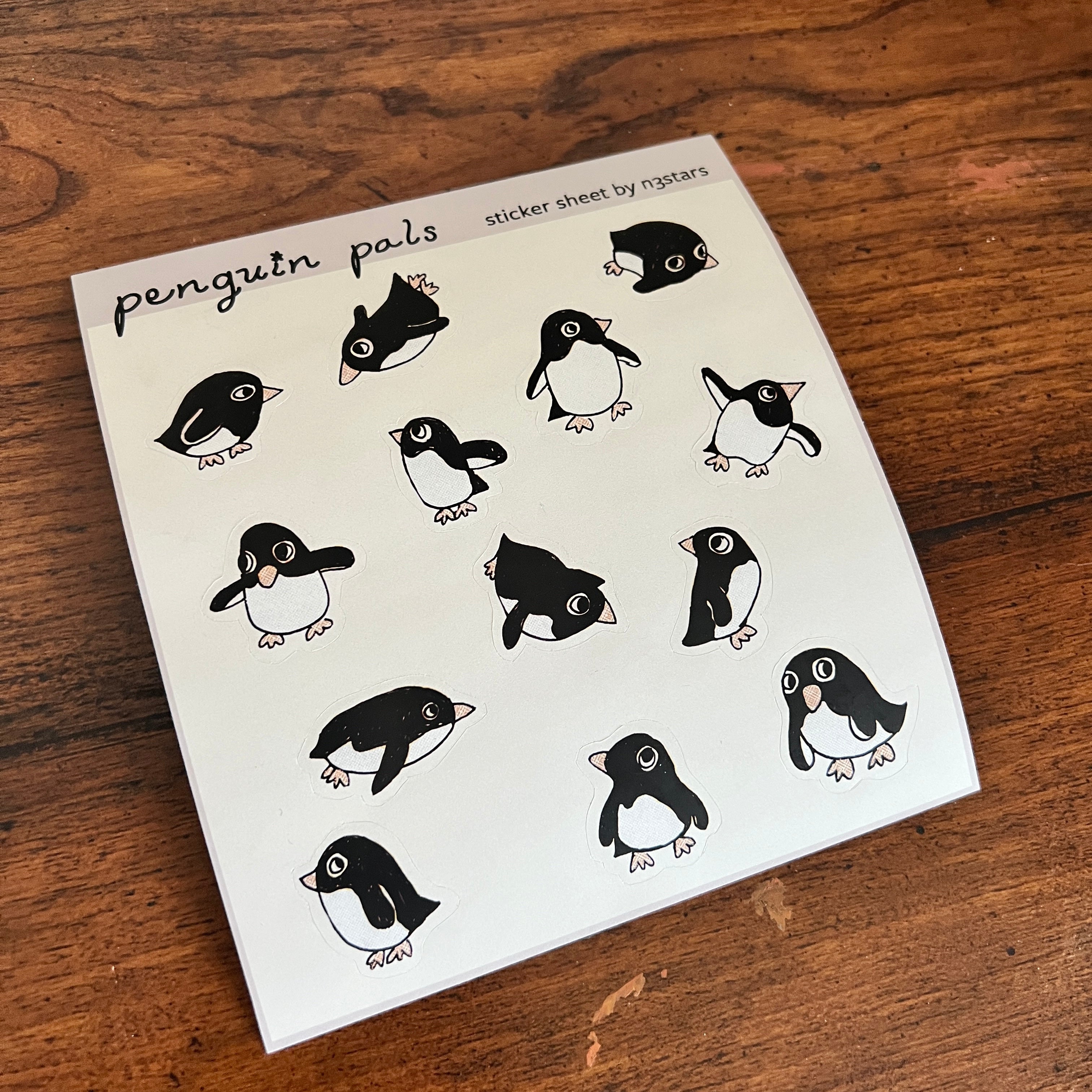 penguin pals sticker sheet