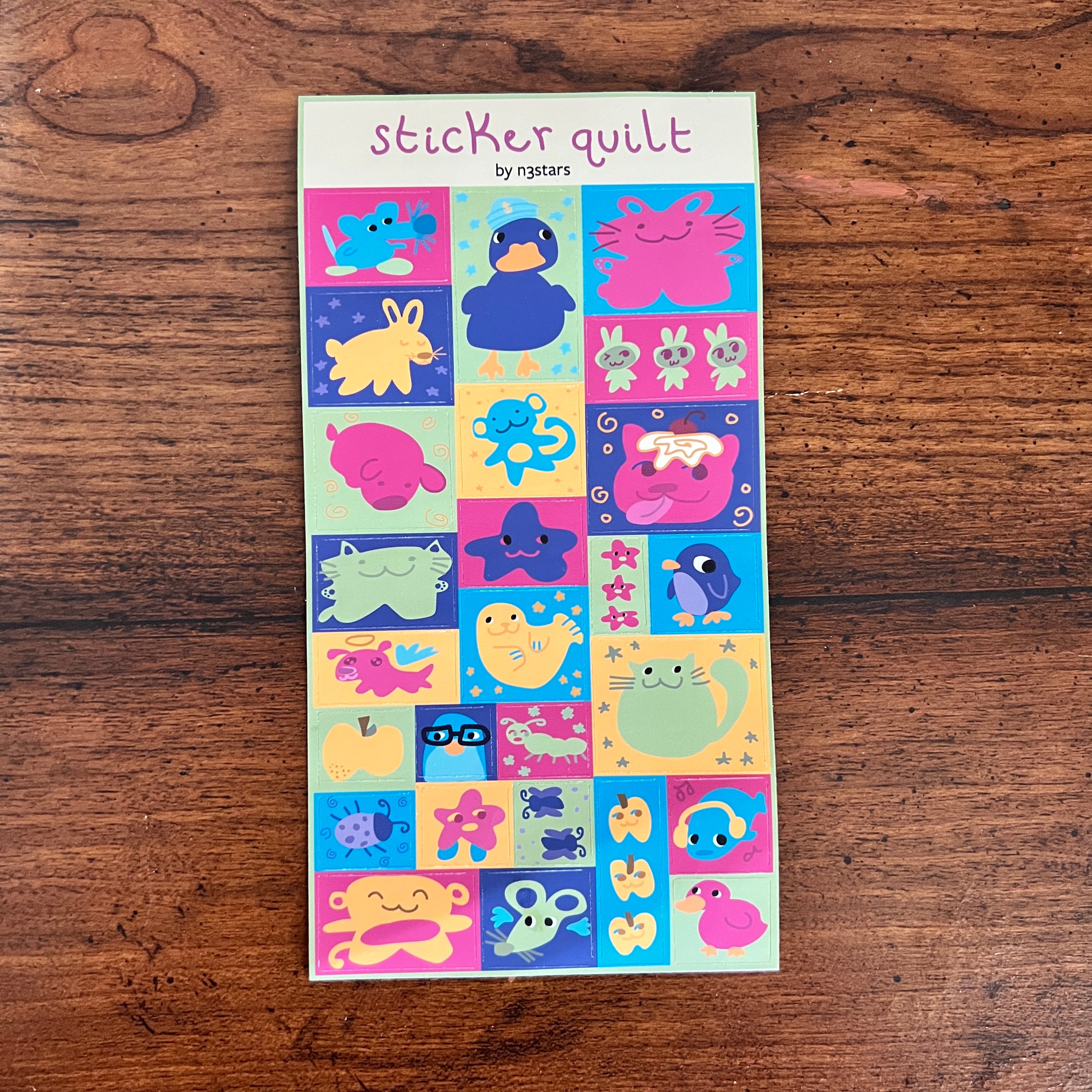 sticker quilt sticker sheet