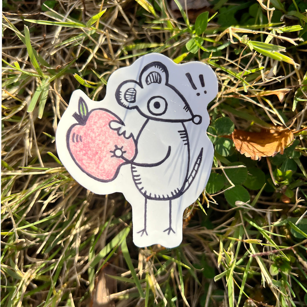 apple rat sticker