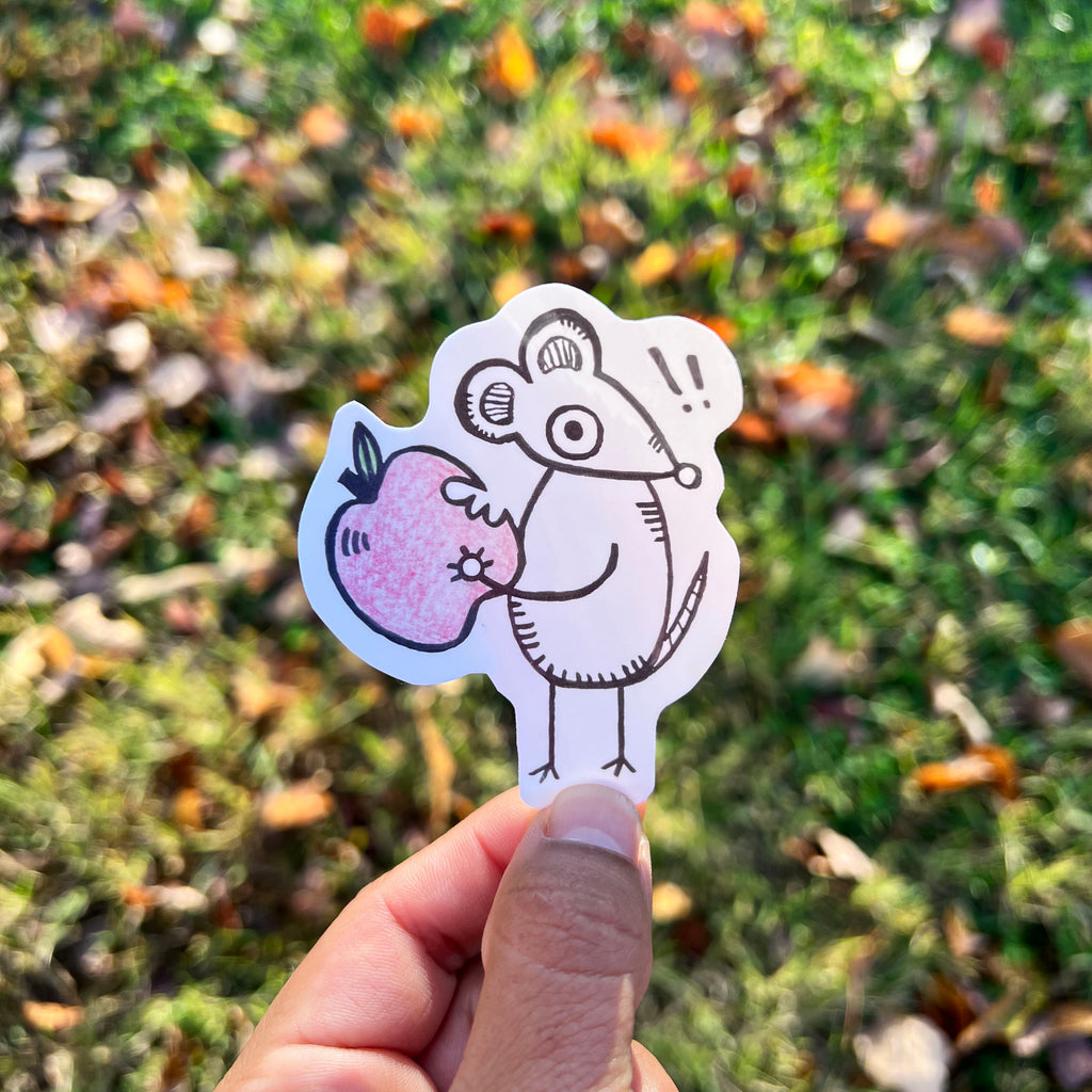 apple rat sticker
