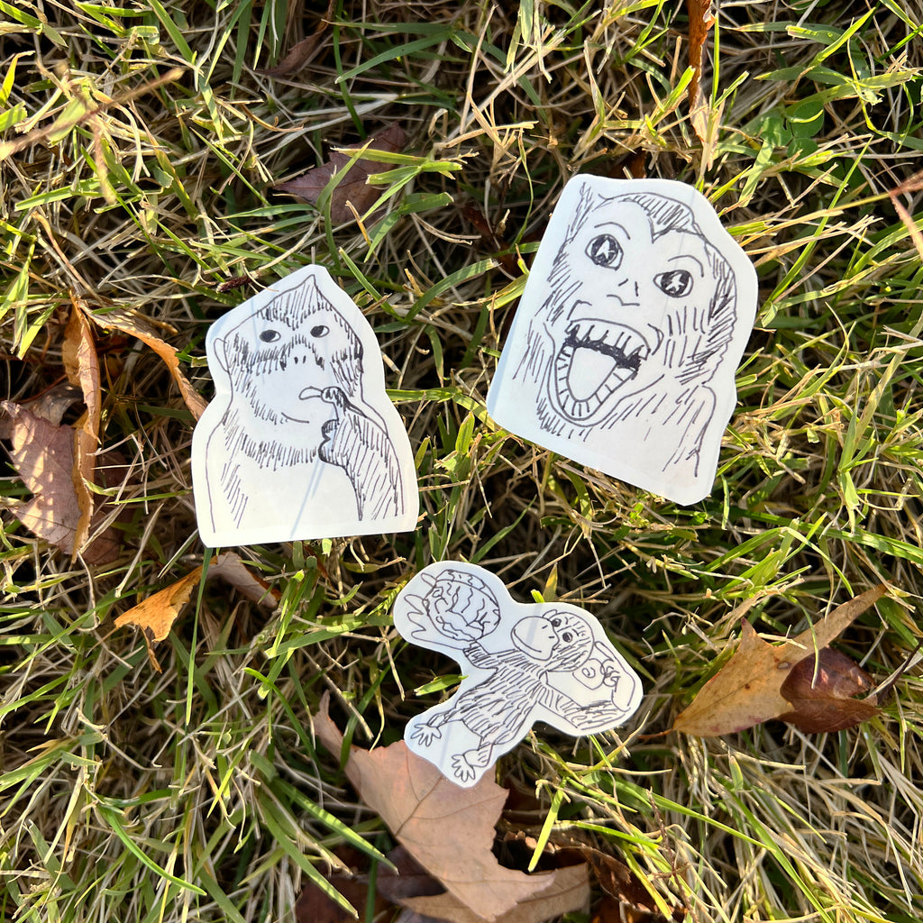 meme monkeys sticker pack