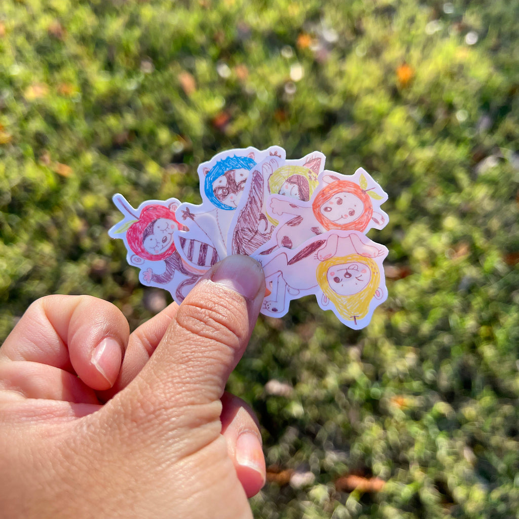 fruit salad friends sticker pack