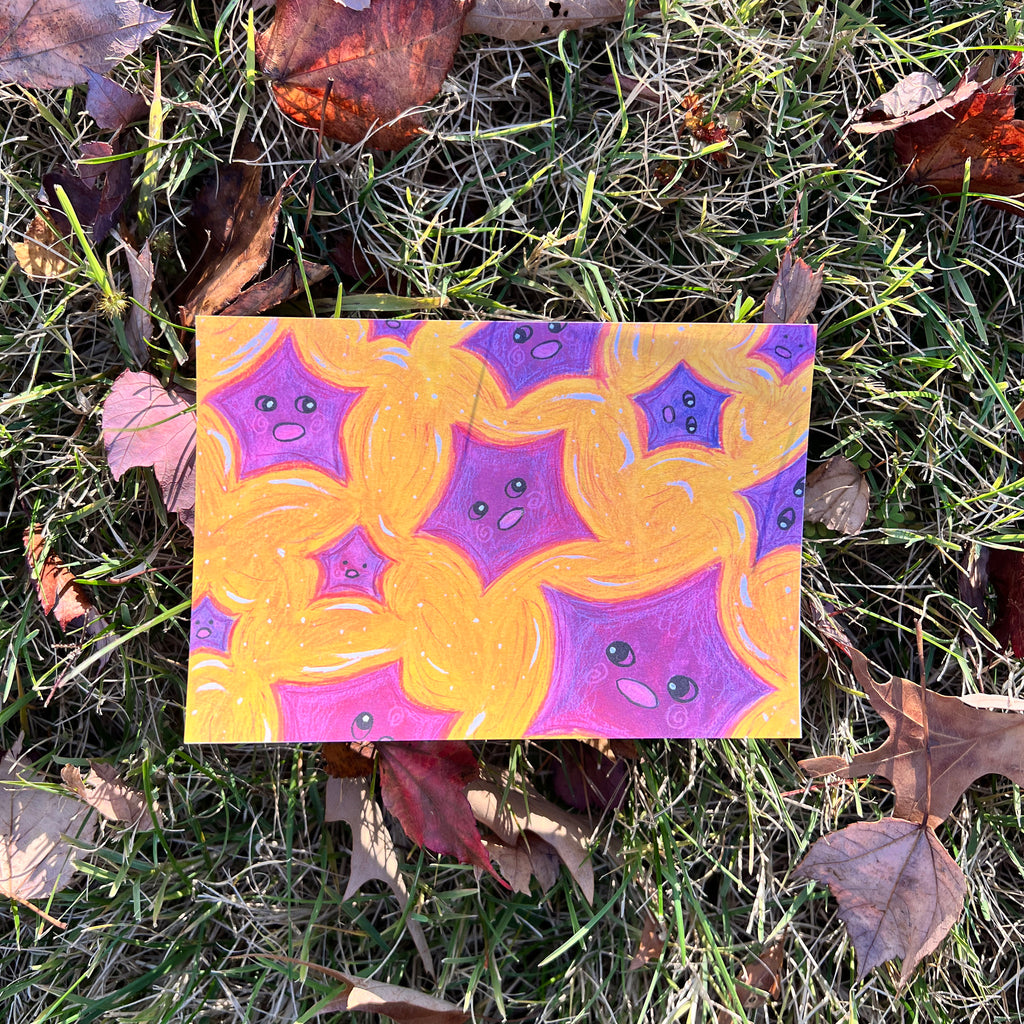 silly stars postcard