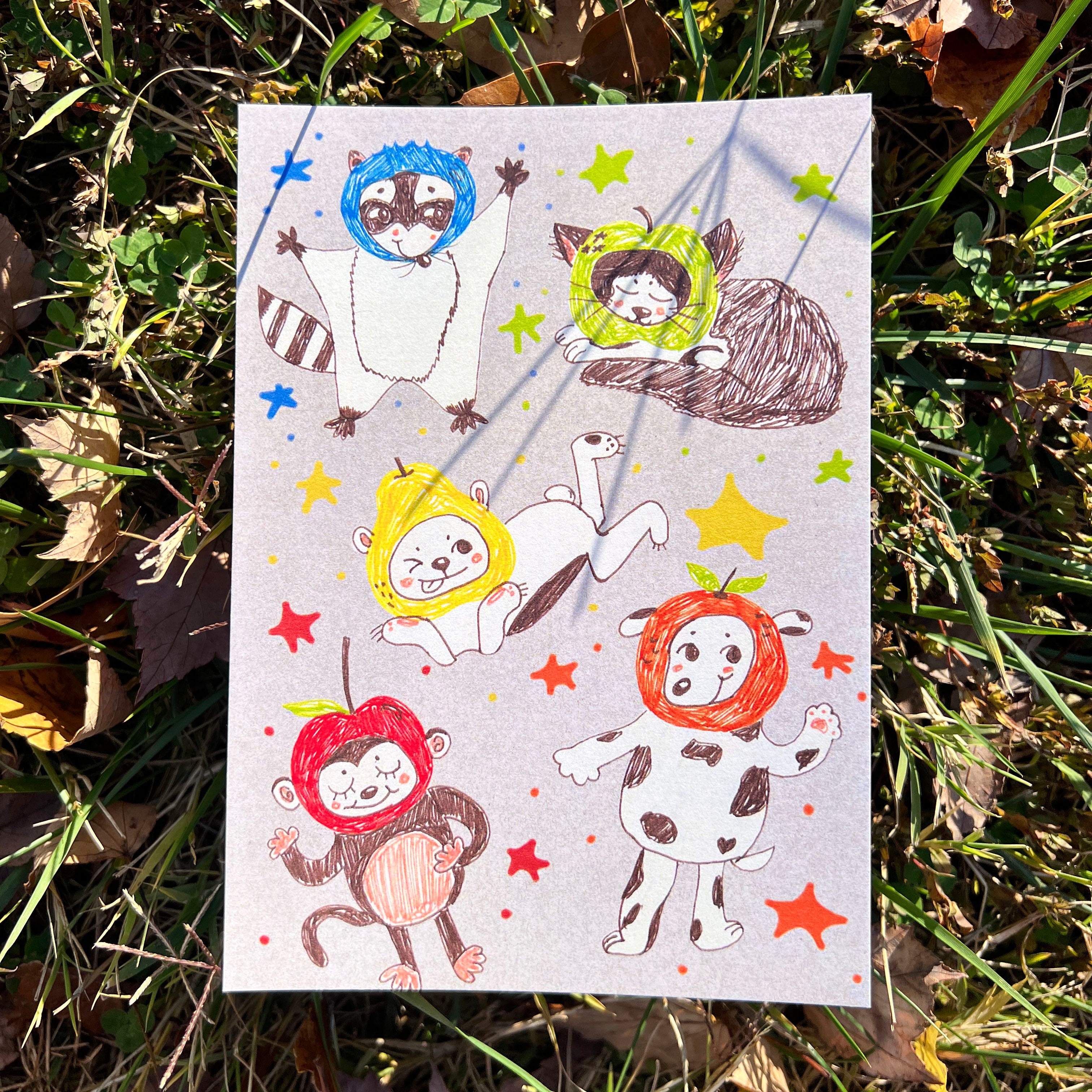 fruit salad friends print