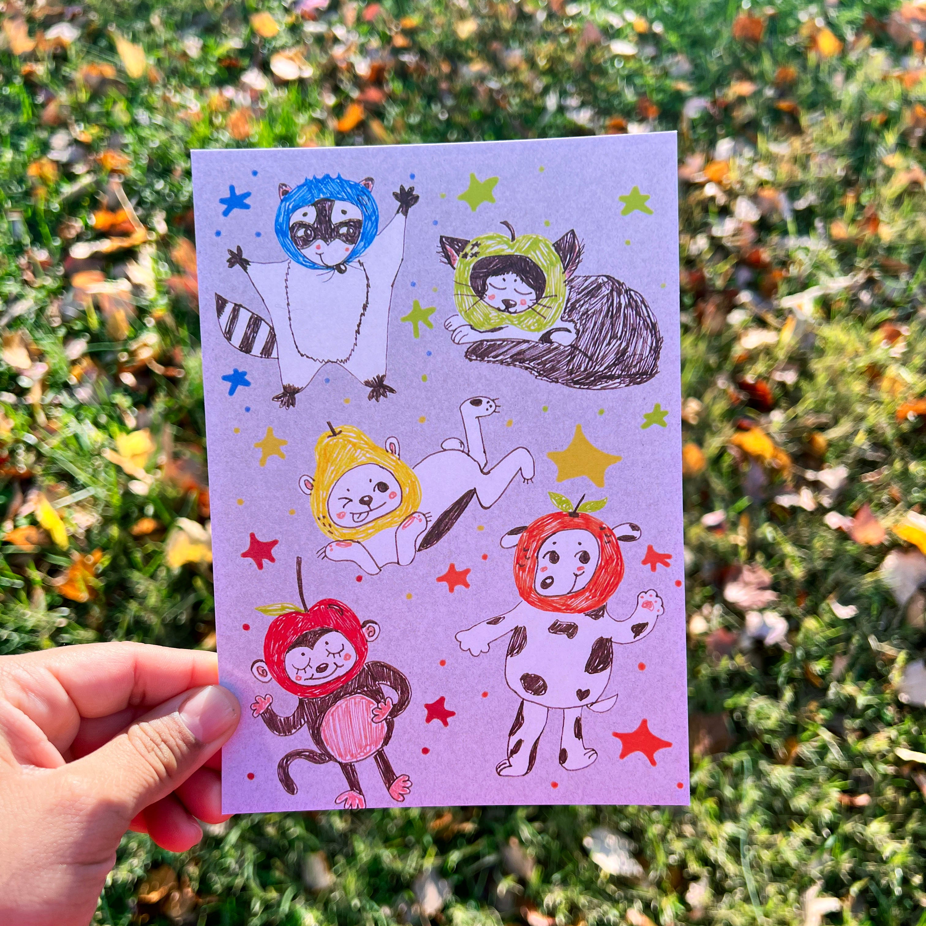 fruit salad friends print